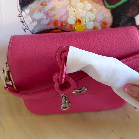 Polished Pebble Leather Cassie Crossbody 19 With Heart - Picture 4 of 4